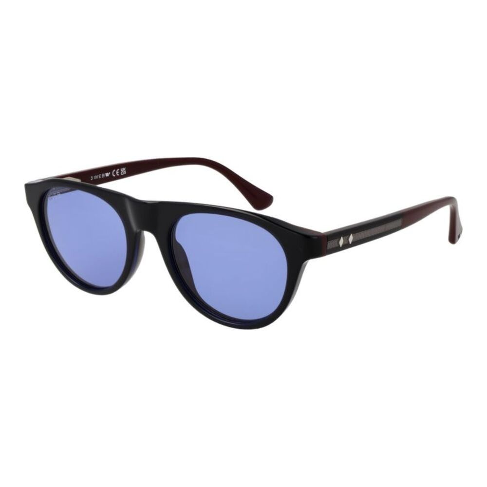 Web Blue Plastic Men's Sunglasses
